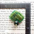 画像4: ハンドメイド　ビーズ　グリーン系　小さなブローチ　天然石 (4)