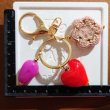 画像5: ハンドメイド　キーホルダー　ピンク　ハート (5)