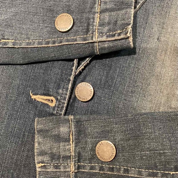画像7: セオリーリュクス　theory luxe　スタイルよく見える　色落ち加工済み　デニムジャケット (7)
