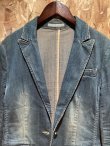 画像2: セオリーリュクス　theory luxe　スタイルよく見える　色落ち加工済み　デニムジャケット (2)