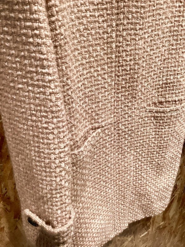 画像3: お上品コーデが完成するコート　GREEN LABEL RELAXING　くすみピンク　ツイード　ハーフコート (3)