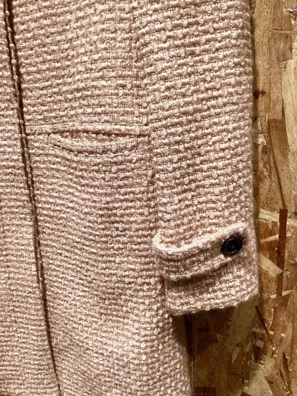 画像4: お上品コーデが完成するコート　GREEN LABEL RELAXING　くすみピンク　ツイード　ハーフコート (4)