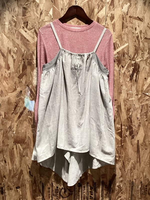 画像1: Merrier BEAMS　ゆったり　おしゃれな　フレアキャミソール (1)