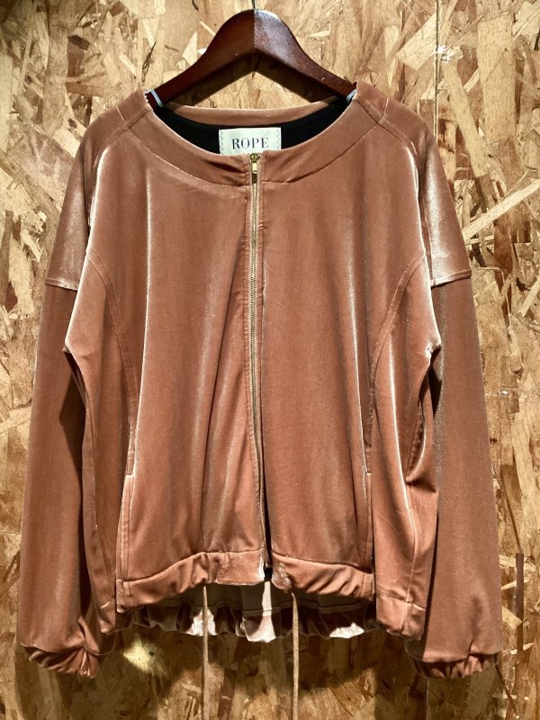 画像1: Le Magasin　ADAM ET ROPE　ベロア　ソフトジャケット　オーバーサイズ (1)
