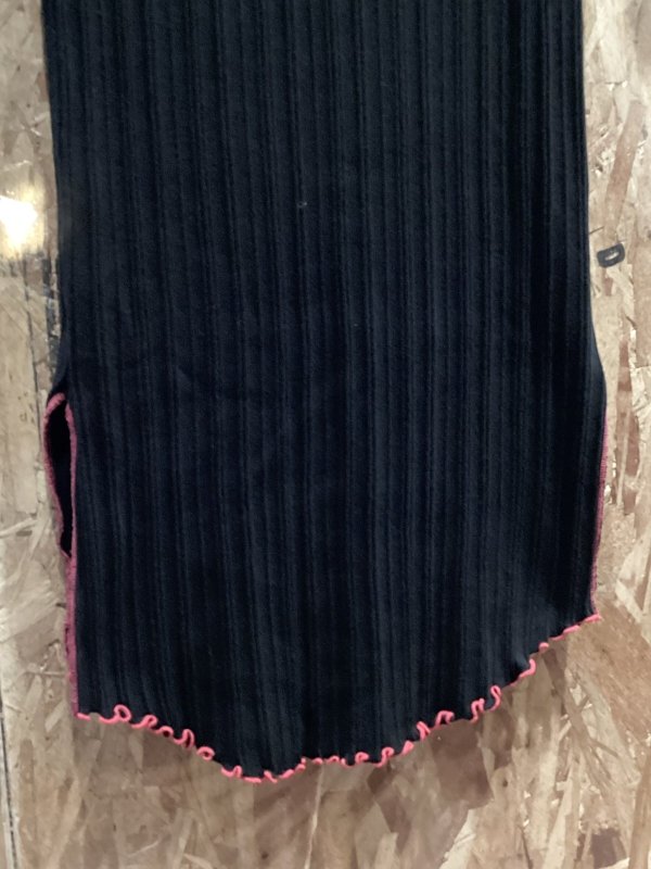 画像5: シンプルだけど　縁取りが映える　BeAMS　コットン　リブ　ロングワンピース (5)